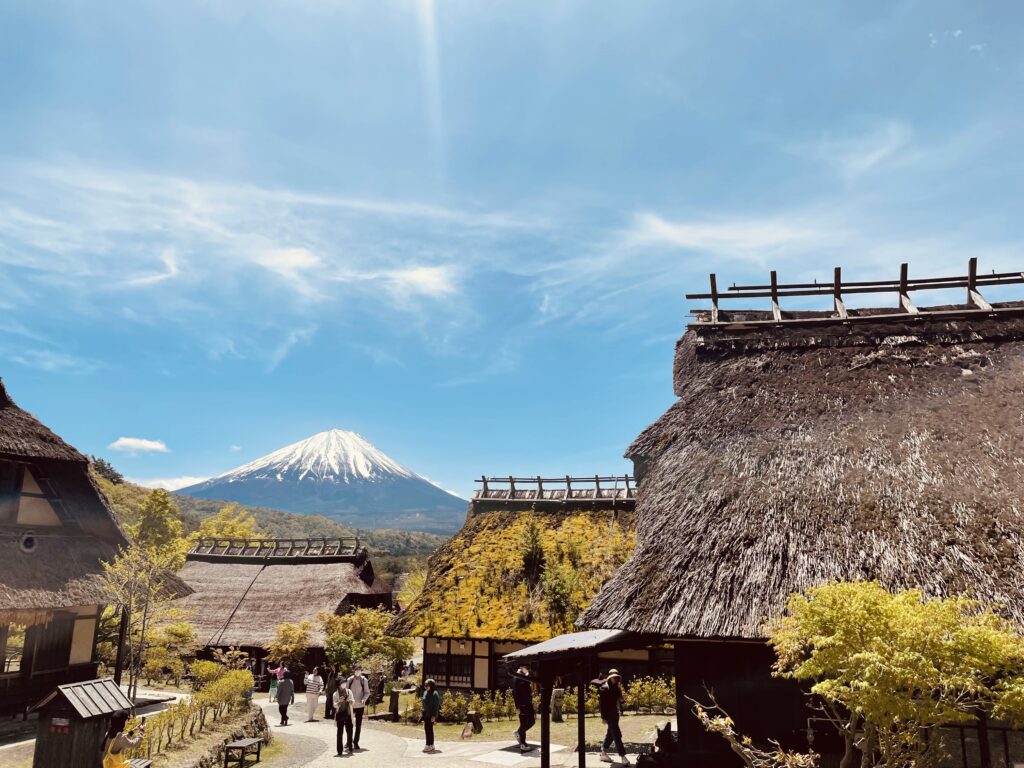 Mt Fuji and saiko iyashino sato