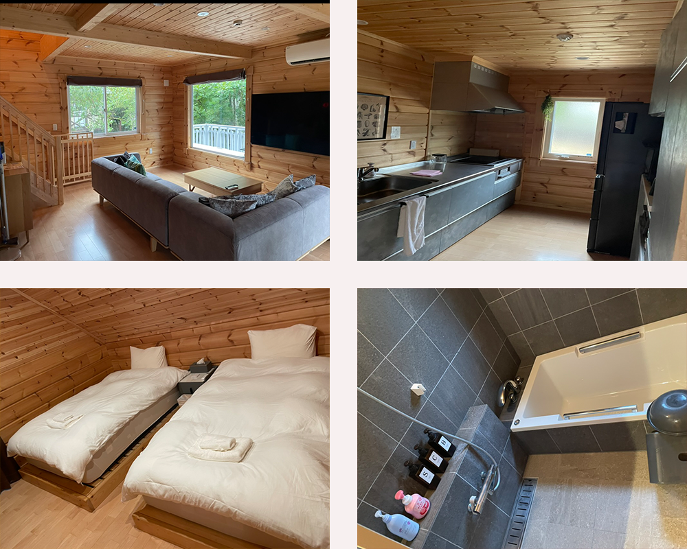 Perhe's interior: kitchen,bedroom, living room,bathroom